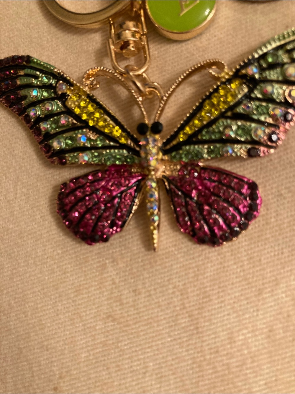 Louis Vuitton Upcycled Butterfly 🦋 Charm Purse Charm/Keychain NWOT - Picture 4 of 9